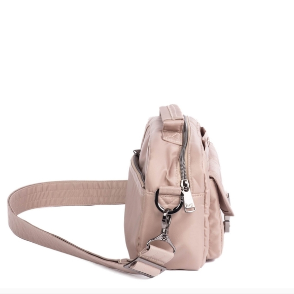 Lug Sidecar Convertible Crossbody Bag- Sand Taupe - Picture 2 of 5
